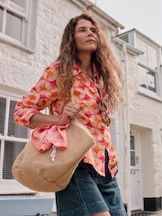 Seasalt Cornwall Pink Poisson Printed 100% Cotton T-Shirt - Image 3 of 9