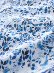 Blue/White Floral Regular Fit Long Sleeve Shirt - Image 9 of 9