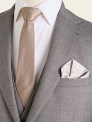 Neutral Silk Tie, Pocket Square and Cufflink Gift Box - Image 4 of 4