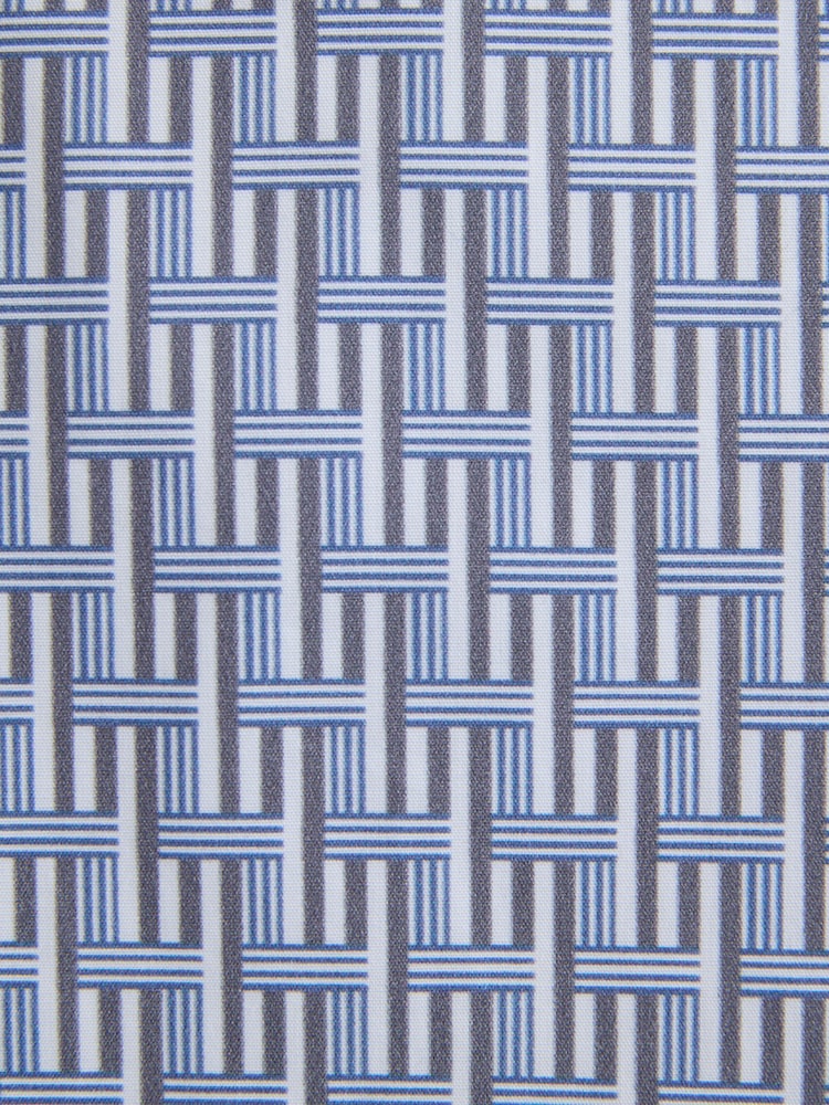 Blue Geometric Regular Fit N.Premium Short Sleeve Shirt - Image 8 of 8