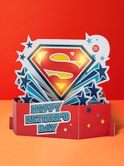 Hallmark Blue Musical & Light Up Father's Day Card - Superman - Image 1 of 4