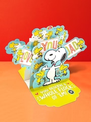 Hallmark Blue Musical Fathers Day Card for Dad - Peanuts Snoopy - Image 1 of 4