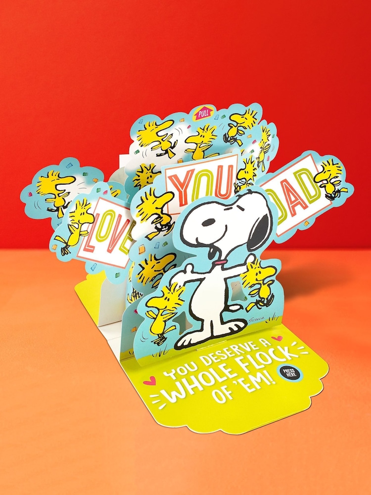 Hallmark Blue Musical Fathers Day Card for Dad - Peanuts Snoopy - Image 1 of 4