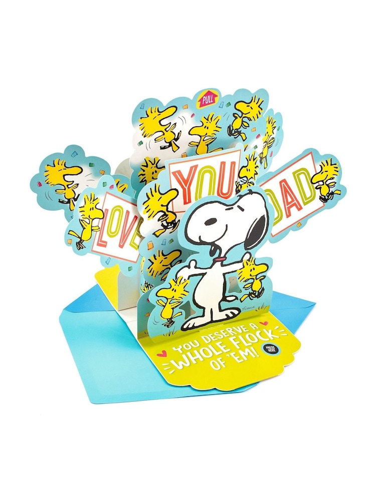 Hallmark Blue Musical Fathers Day Card for Dad - Peanuts Snoopy - Image 2 of 4