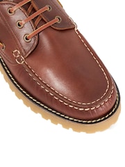Dune London Natural St Bart Cleated Boat Shoes - Image 5 of 5