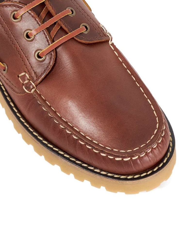 Dune London Natural St Bart Cleated Boat Shoes - Image 5 of 5