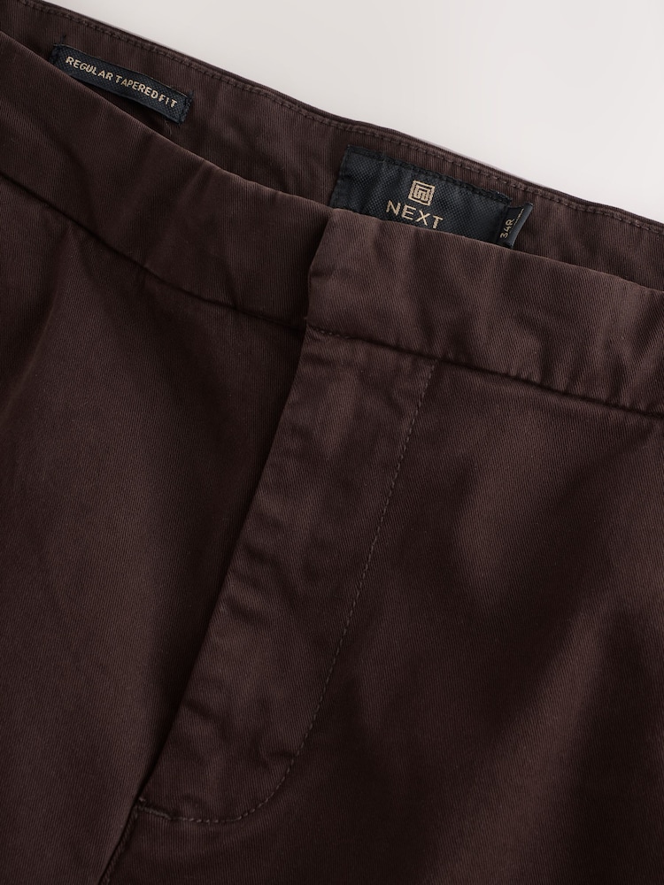 Plum Purple Premium Feel Brushed Trousers - Image 2 of 4