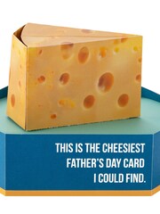 Hallmark Blue Funny Father's Day Card - 3D & Pop Up Cheese - Image 2 of 4