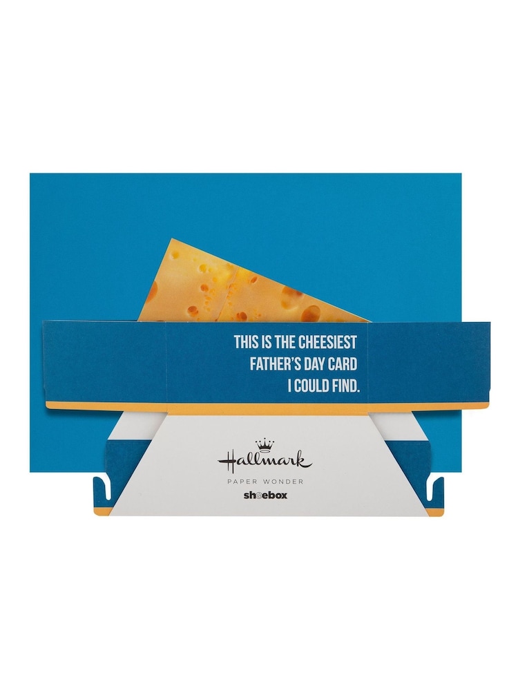 Hallmark Blue Funny Father's Day Card - 3D & Pop Up Cheese - Image 4 of 4