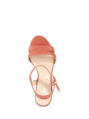 Dune London Brown Merisa 2 Part Block Heel Sandals - Image 5 of 6