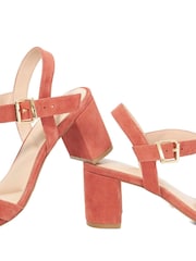 Dune London Brown Merisa 2 Part Block Heel Sandals - Image 6 of 6
