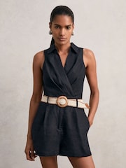 Reiss Navy Mila Playsuit - Image 1 of 6