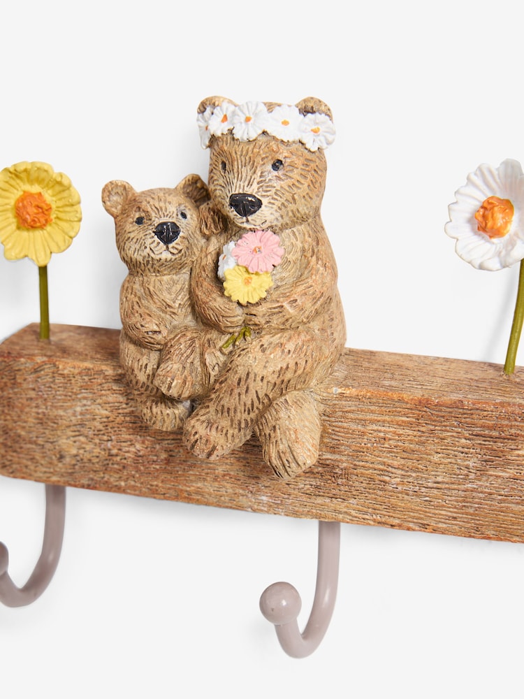 Neutral Bertie Bear Coat Hooks - Image 5 of 5
