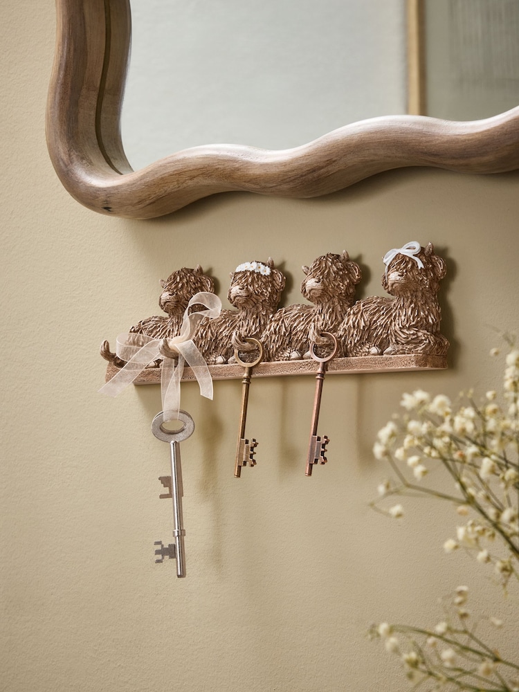 Neutral Hamish the Highland Cow Key Hooks - Image 2 of 5