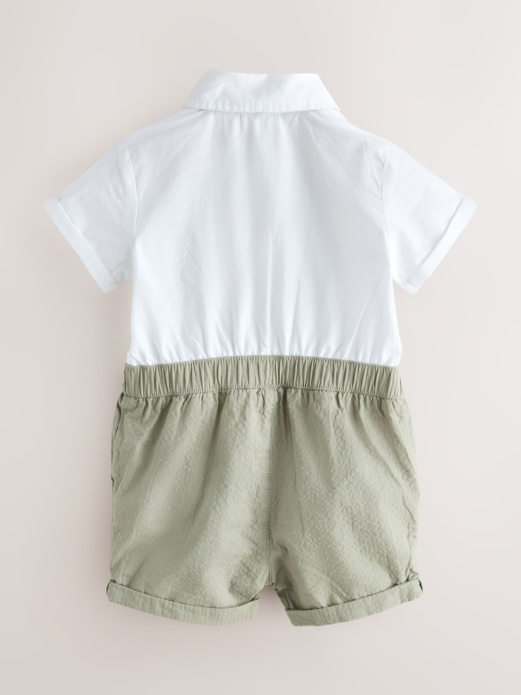 Baker by Ted Baker Textured Smart Romper - Image 2 of 7