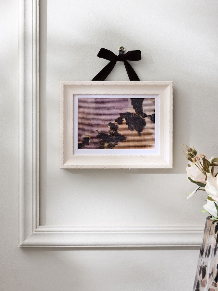 Black/White Velvet Bow Hanging Ornate Photo Frame - Image 1 of 3 Black/White Velvet Bow Hanging Ornate Photo Frame - Image 1 of 3