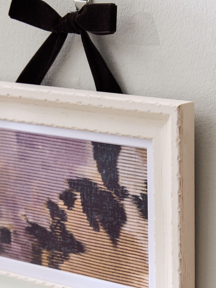 Black/White Velvet Bow Hanging Ornate Photo Frame - Image 3 of 3 Black/White Velvet Bow Hanging Ornate Photo Frame - Image 3 of 3