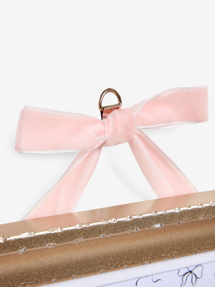 Gold Velvet Bow Hanging Ornate Photo Frame - Image 5 of 5 Gold Velvet Bow Hanging Ornate Photo Frame - Image 5 of 5