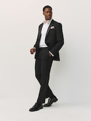 White/Neutral Regular Fit Cotton Shirt, Bow Tie, Pocket Square & Pin Occasion Set 4 Pack - Image 6 of 7