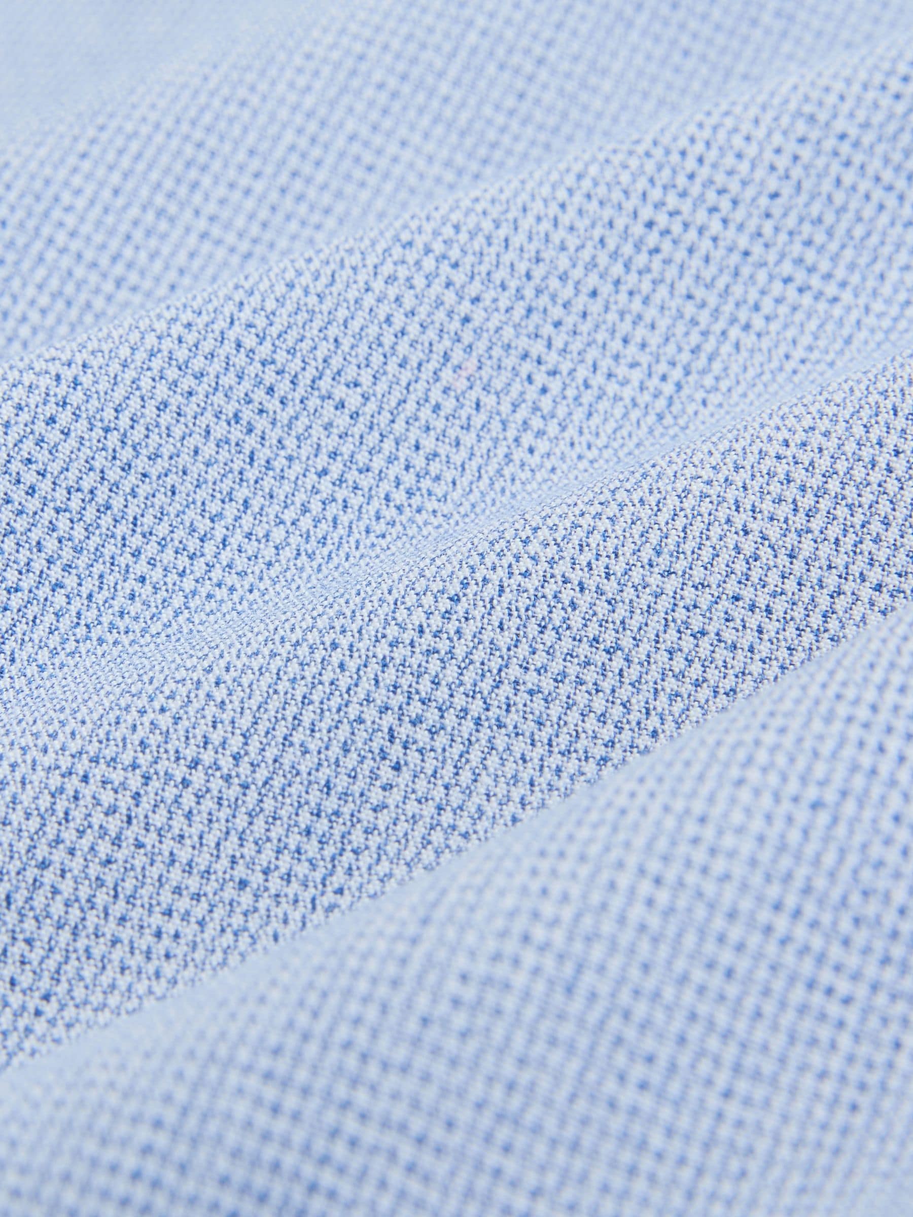 Buy Blue Texture Regular Fit Cotton Rich Long Sleeve Formal Shirt