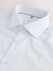 White/Neutral Polka Dot Slim Fit Occasion Shirt And Tie Set - Image 7 of 8
