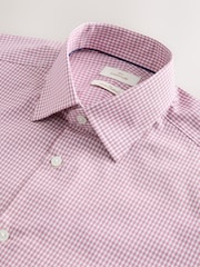 ピンク ギンガム - スリムフィット - Signature シャツ - 画像 7 / 8