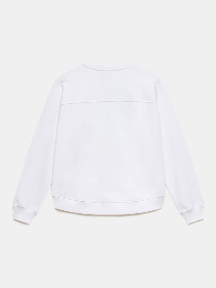 Mint Velvet White New York 100% Cotton Sweatshirt - Image 8 of 8 Mint Velvet White New York 100% Cotton Sweatshirt - Image 8 of 8