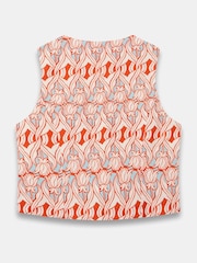 Mint Velvet Geometric Print 100% Cotton Waistcoat Top - Bild 8 von 8