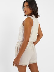 Accessorize Natural Mirror Embroidered 100% Cotton Waistcoat - Image 2 of 2