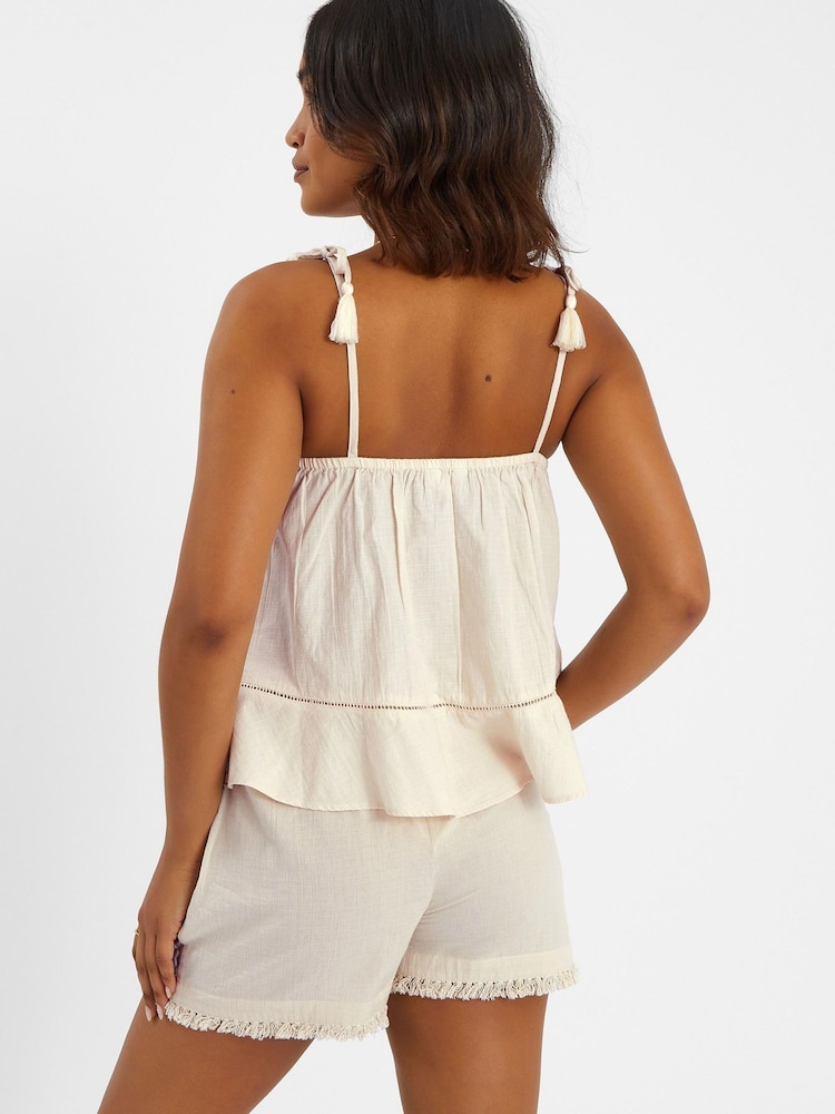 Accessorize Natural Mirror Embroidered Cami Top - Image 2 of 4