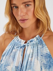 Accessorize White Palm Print Maxi Dress - Image 3 of 4