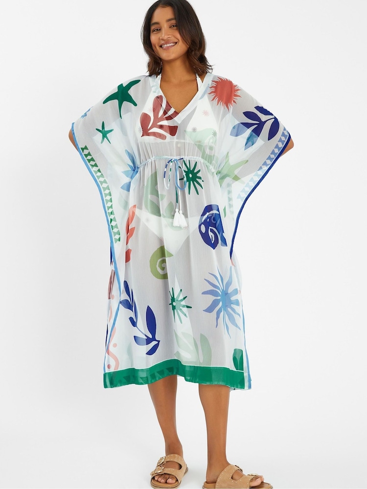 Accessorize white Summer Print Coverups - Image 1 of 4
