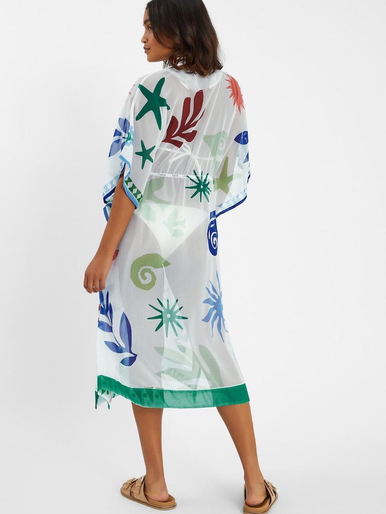 Accessorize white Summer Print Coverups - Image 2 of 4