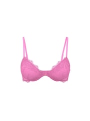 Victoria's Secret Playful Rose Pink Add 2 Cups Push Up Bombshell Lace Bra - Image 3 of 3