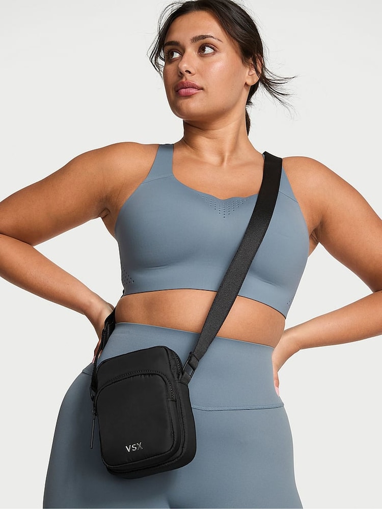 Victoria's Secret Black VSX Phone Cross-Body Bag - Image 4 of 4