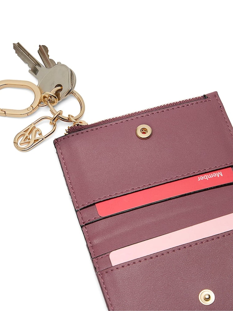 Victoria's Secret Purple Vapor Foldable Keyring Card Holder - Image 3 of 3