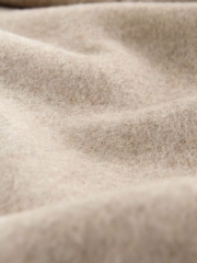 Nothing Ordinary Oatmeal Wool Rich Shawl Maxi Coat - Image 8 of 10