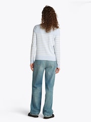 Tommy Hilfiger Fine Knit Jersey V-Neck Jumper - Imagem 2 de 6