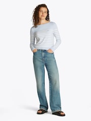 Tommy Hilfiger Fine Knit Jersey V-Neck Jumper - Imagem 3 de 6