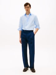 Tommy Hilfiger Blue Regular Fit Flex Poplin Shirt - Image 1 of 5
