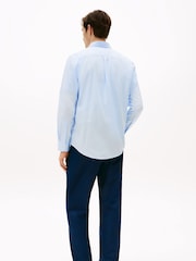Tommy Hilfiger Blue Regular Fit Flex Poplin Shirt - Image 2 of 5