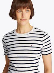 Tommy Hilfiger Blue Slim Crew Neck T-Shirt - Image 4 of 6