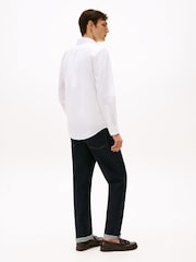 Tommy Hilfiger White Regular Fit Flex Poplin Shirt - Image 2 of 7