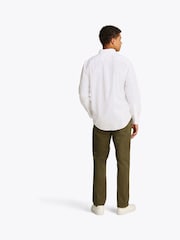 Tommy Hilfiger White Regular Fit Flex Poplin Shirt - Image 4 of 7