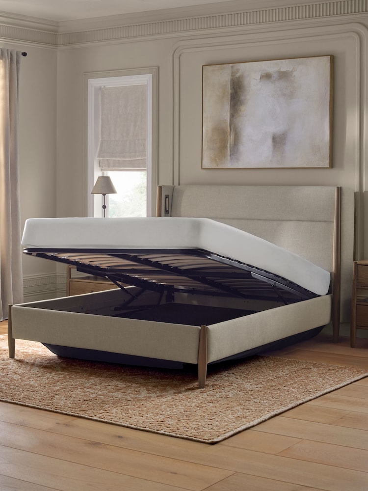 Natural Mix Light Natural N. Premium Farndon Ottoman Storage Bed Frame - Image 2 of 12 Natural Mix Light Natural N. Premium Farndon Ottoman Storage Bed Frame - Image 2 of 12