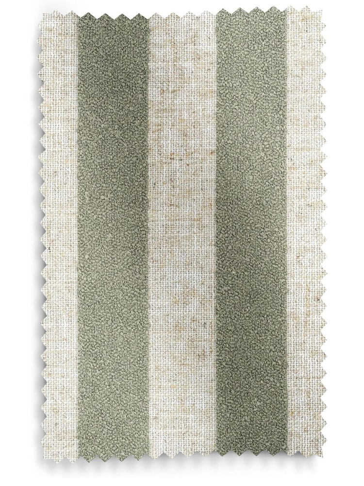Woven Stripe Sage Green Brayden Upholstered Bed Frame - Image 9 of 9