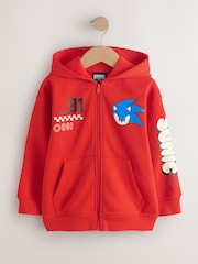 Rojo - Sudadera con capucha y cremallera de Sonic (3-16 años) - Imagen 5 de 9