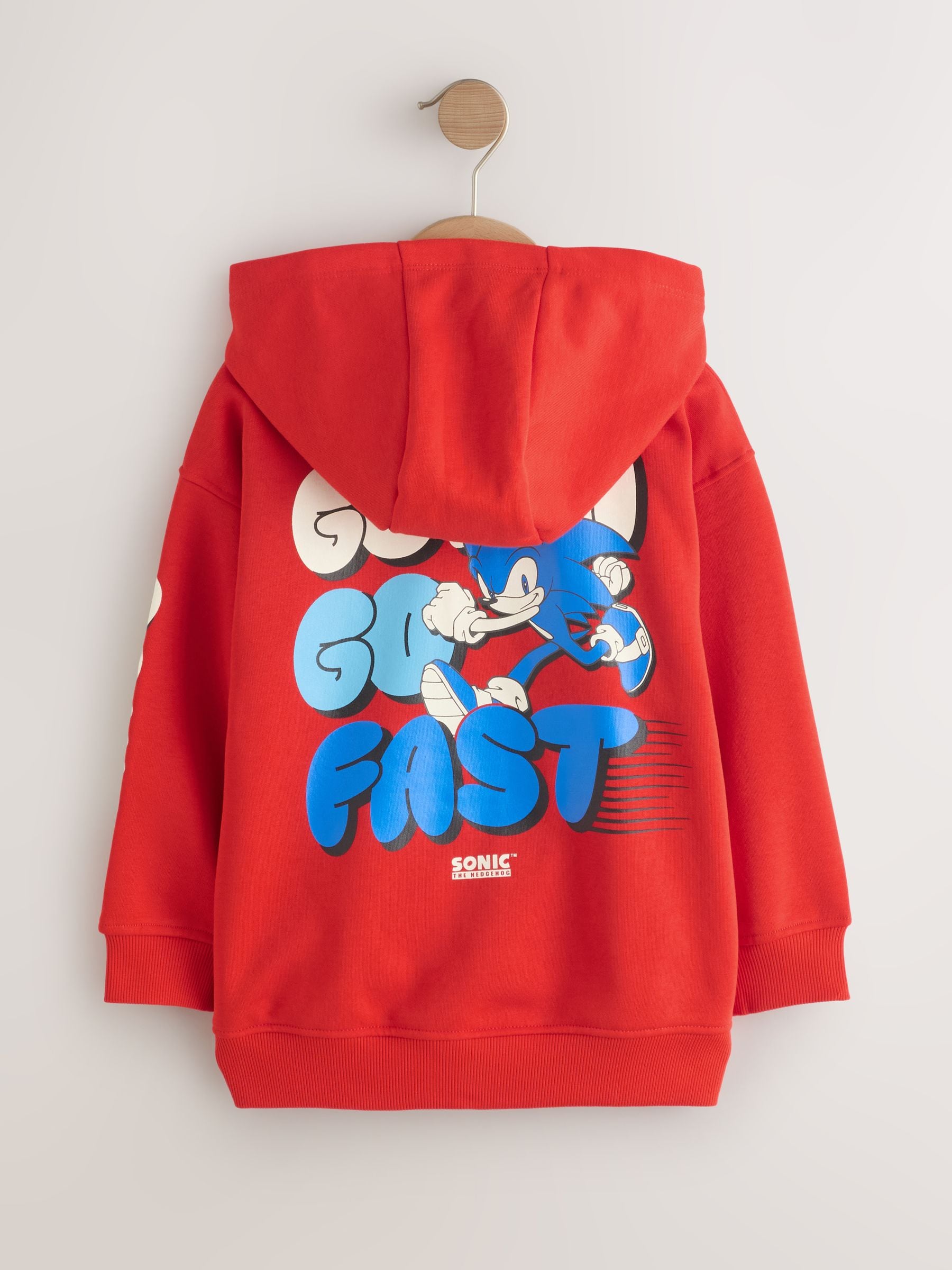 Buy Red Sonic Zip Through Hoodie (3-16yrs) from Next USA