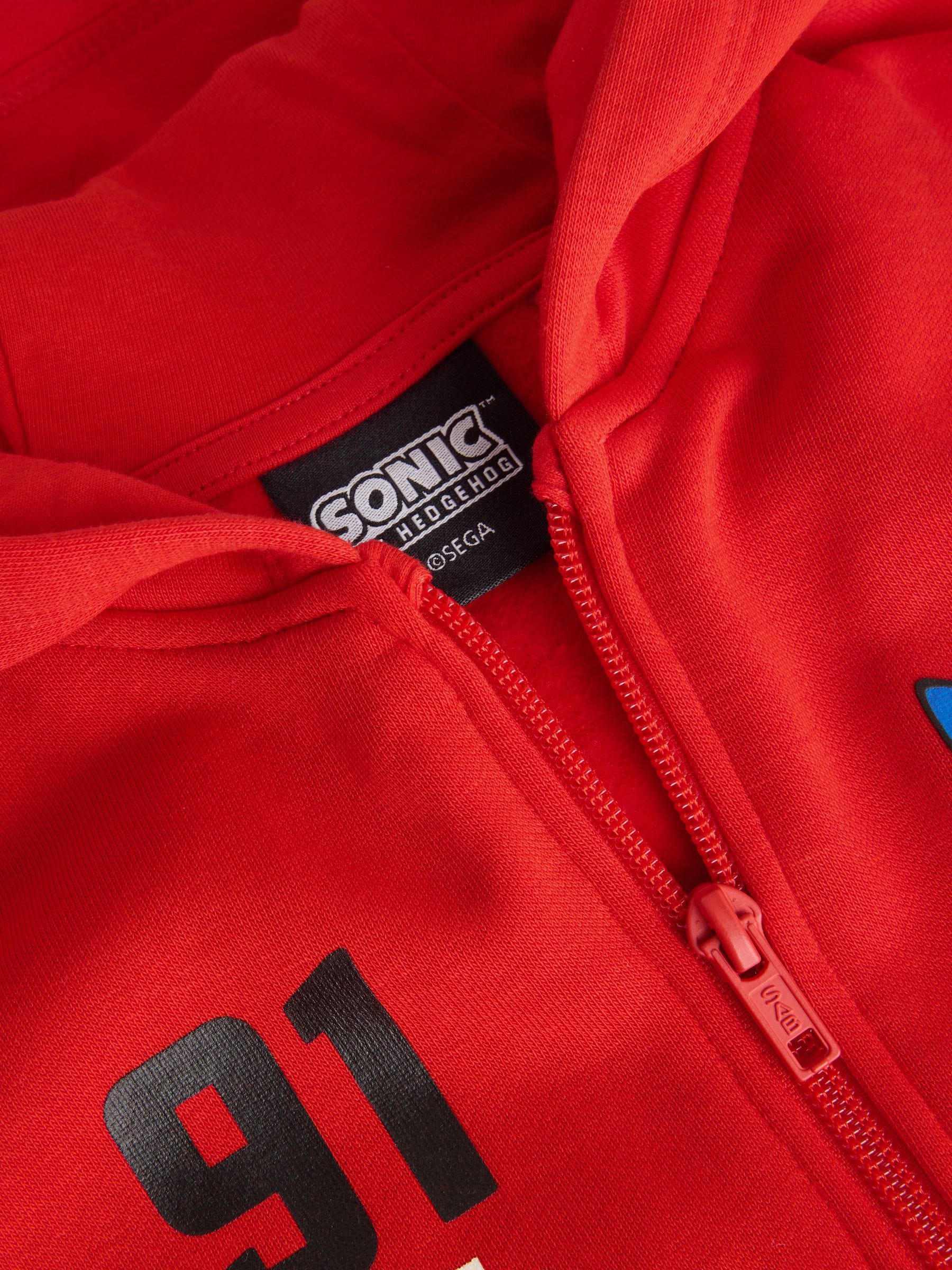 Buy Red Sonic Zip Through Hoodie (3-16yrs) from Next USA