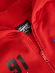 Rojo - Sudadera con capucha y cremallera de Sonic (3-16 años) - Imagen 9 de 9
